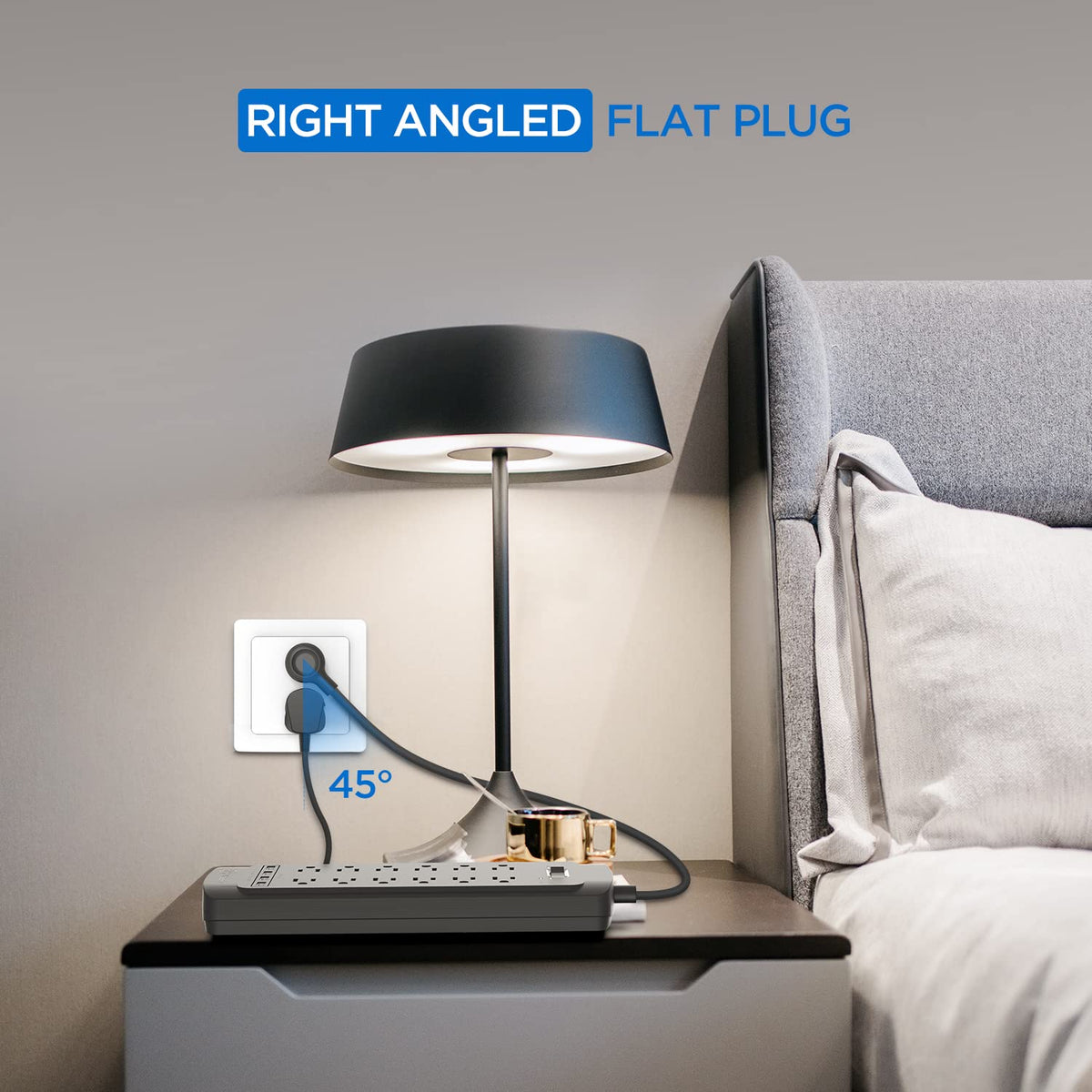 Witeem wall-mountable design saves space and keeps cords organized