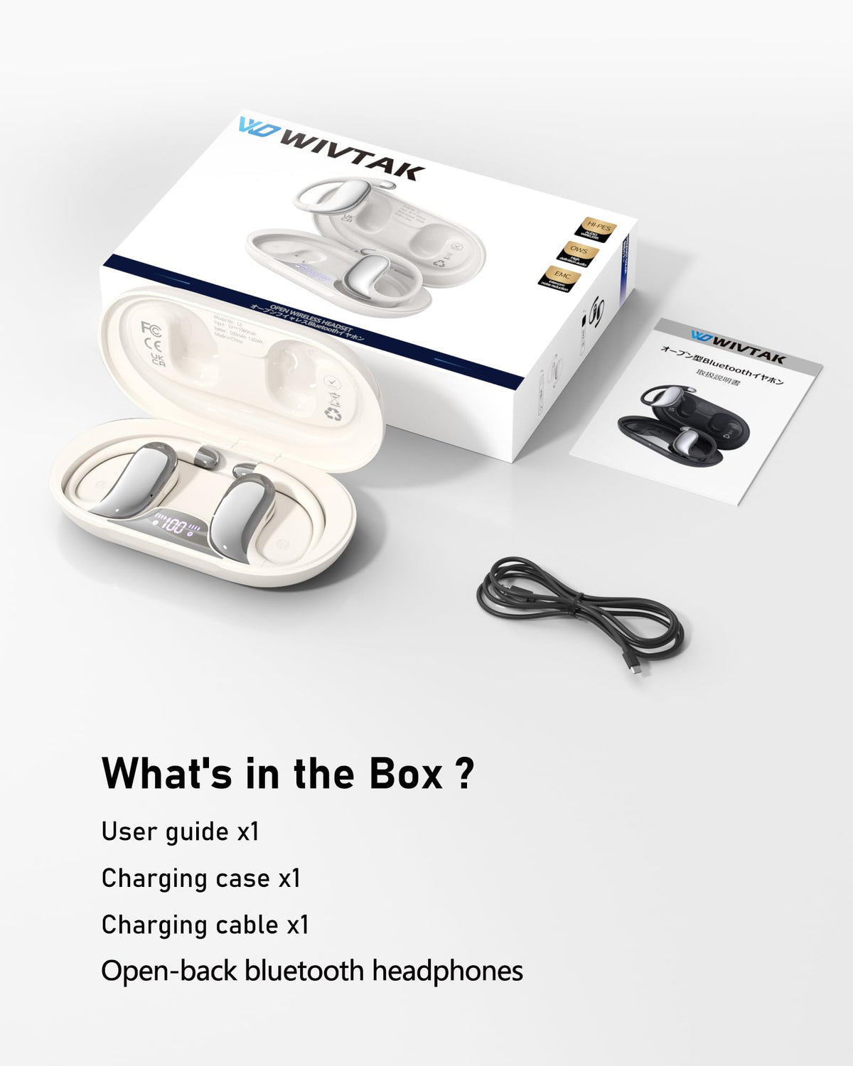 WIVTAK lifestyle shot of two people sharing audio for social listening