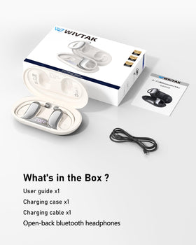 WIVTAK lifestyle shot of two people sharing audio for social listening