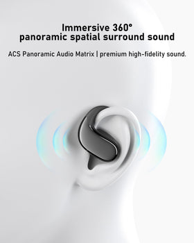 14.2mm dynamic driver inside WIVTAK open-ear headphones for rich sound