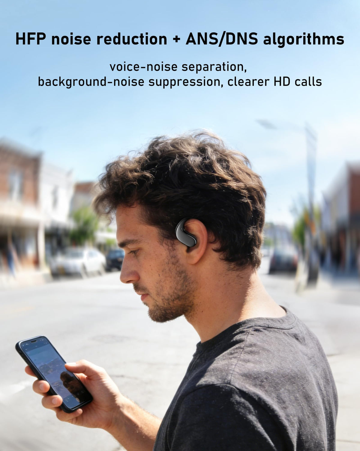Three EQ modes on WIVTAK open-ear earbuds for customizable listening