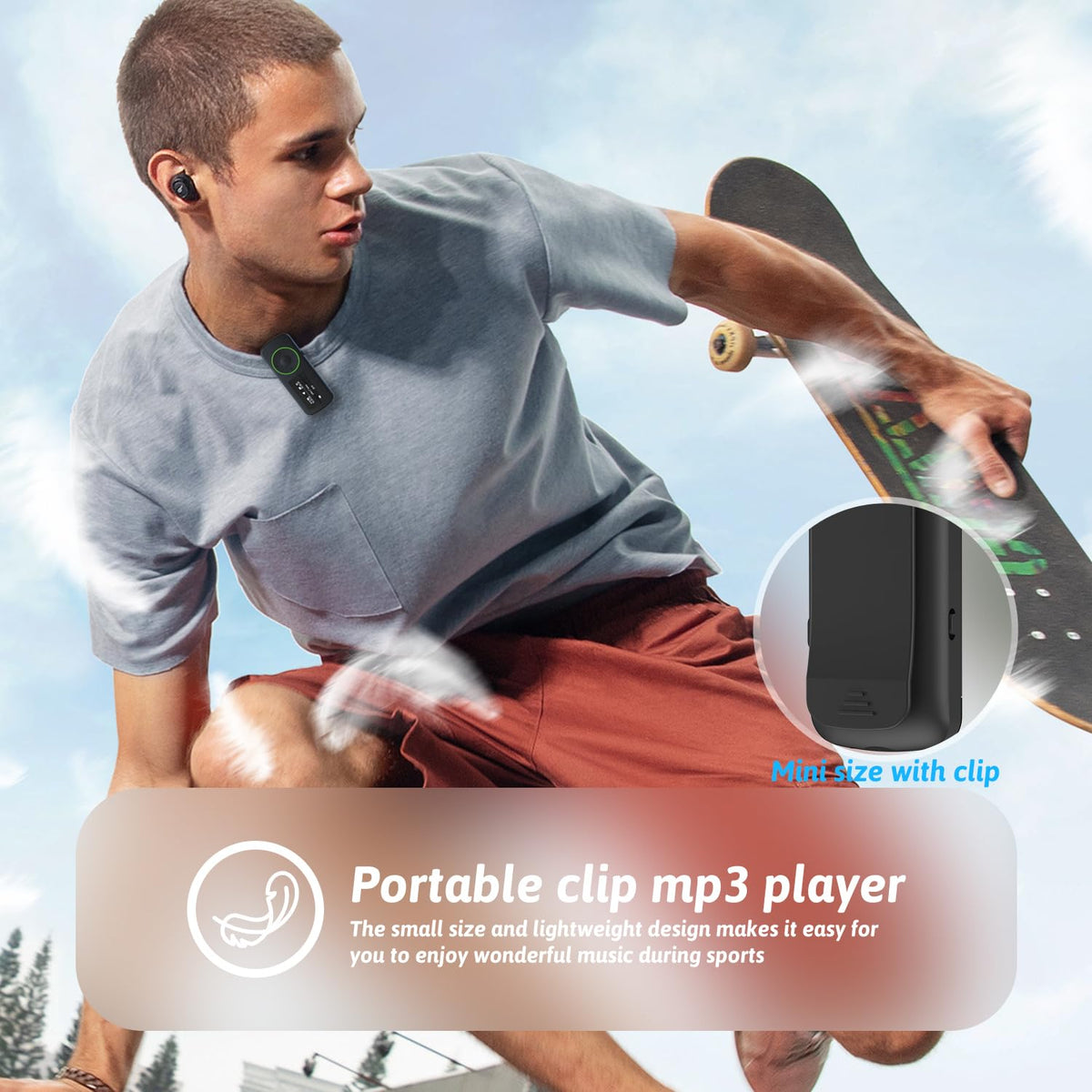 wiwoo detailed shot of clip and textured case showing secure grip and durable lightweight build