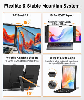 Wixzet dual-screen extended mode supports multitasking and different layouts.