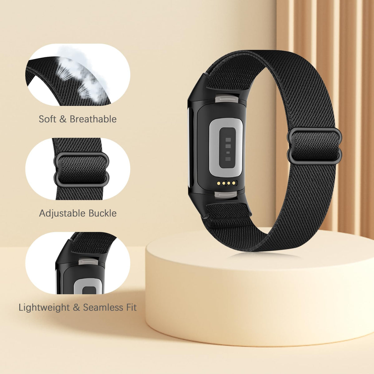 Wizvv band on ankle beside running shoe showing accurate motion tracking