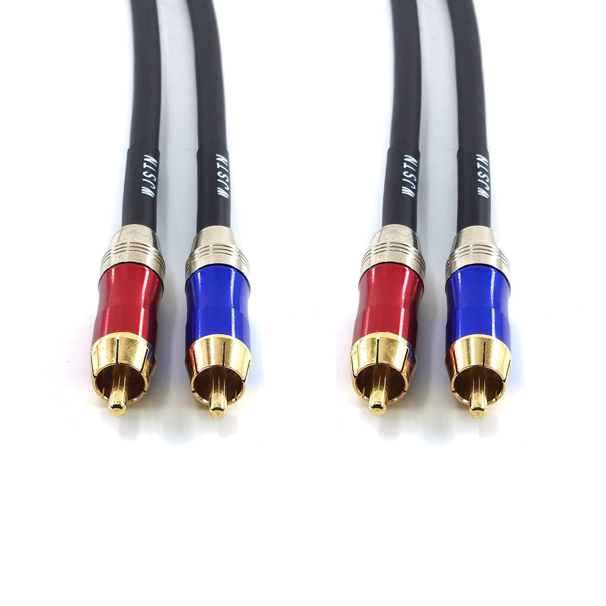 WJSTN RCA cable length 3ft fits tight spaces without clutter