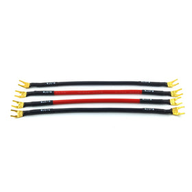 WJSTN close-up of 45-degree gold-plated spade connector for reliable contact