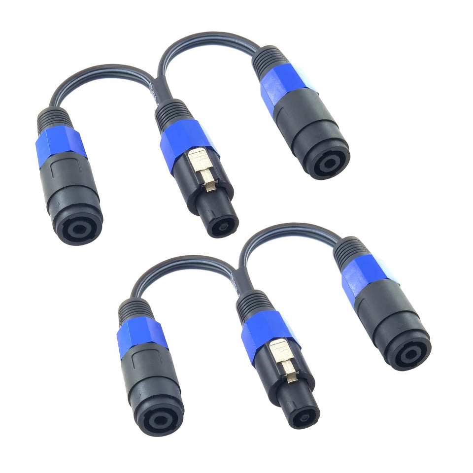 WJSTN SpeakOn splitter 1M to 2F cable connects speaker cabinets easily