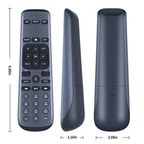 WKOLF RC83V remote side view with soft silicone keys for comfortable daily use.