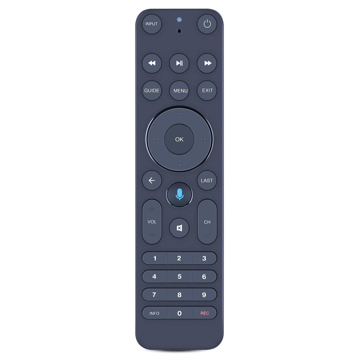 WKOLF remote on living room coffee table with FiOS TV for unified control benefit