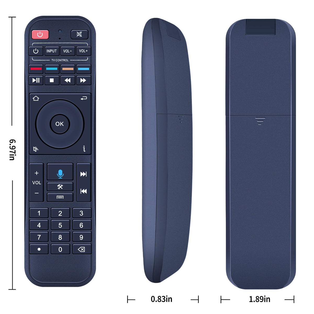 WKOLF Voice Remote for S7 Max highlighting upgraded chip for faster response.