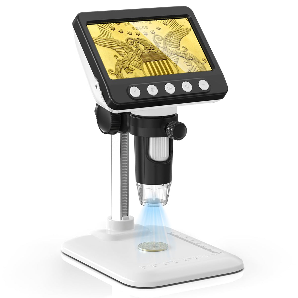 WKR front view of 4.3-inch display showing clear inspection benefit