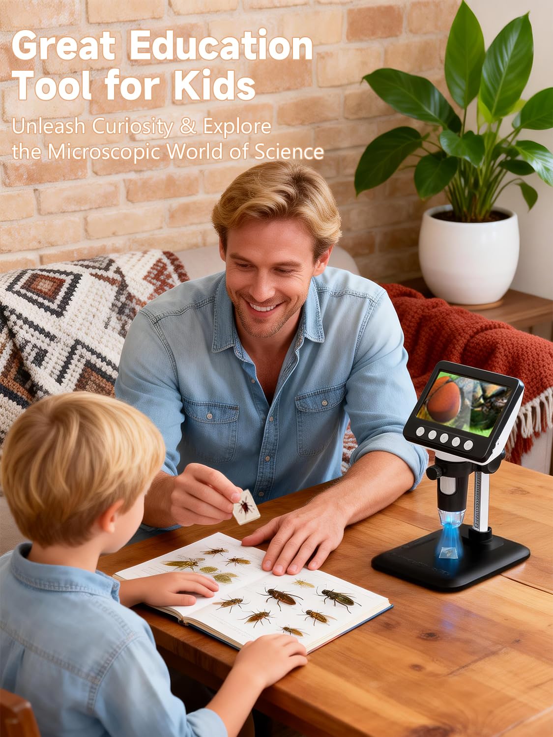 WKR adjustable stand demonstrating precise height control for focus