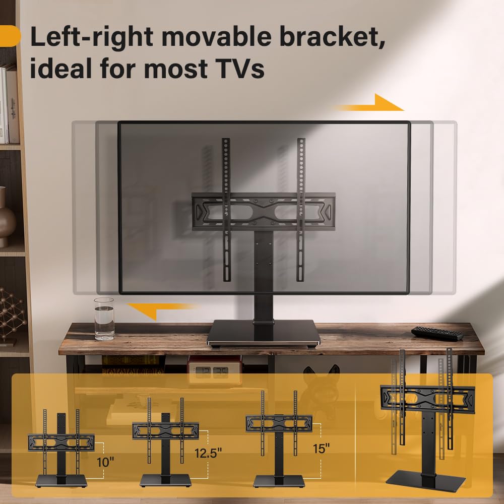 WKWKER TV stand with swivel enables flexible viewing angles in living rooms.
