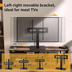 WKWKER TV stand with swivel enables flexible viewing angles in living rooms.