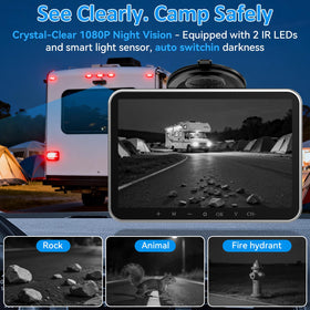 Wkzay 1080p wide-view camera for better roadside awareness.
