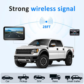 Wkzay 150-degree wide lens covers edges for trailer awareness