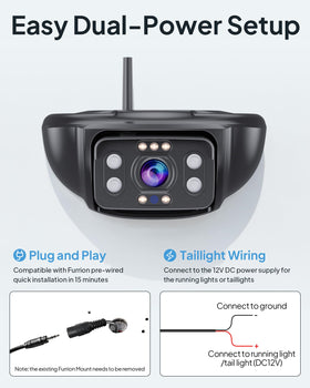 Wkzay 4-channel RV camera monitor for simultaneous views and safer parking.