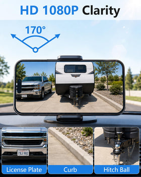 Wkzay 5.8GHz Wi-Fi ensures stable, interference-free connection up to 150 ft.