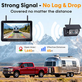 Wkzay 7-inch monitor shows clear views for RV backup system.