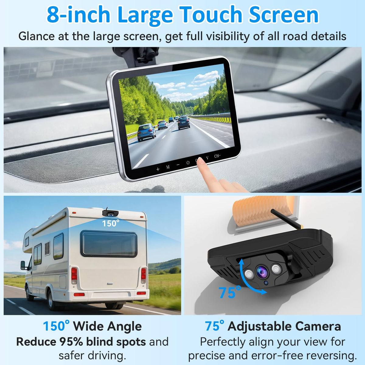 Wkzay IP69K waterproof housing withstands rain and dust.
