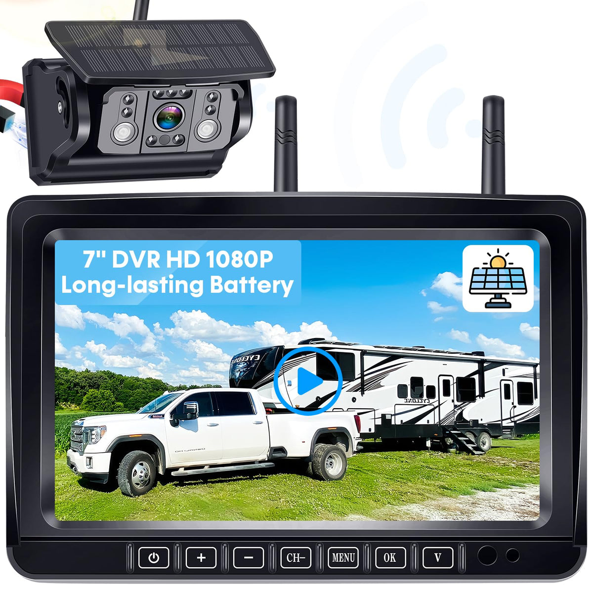 Wkzay magnetic-mount install easy for no-drill RV setup and quick removal.