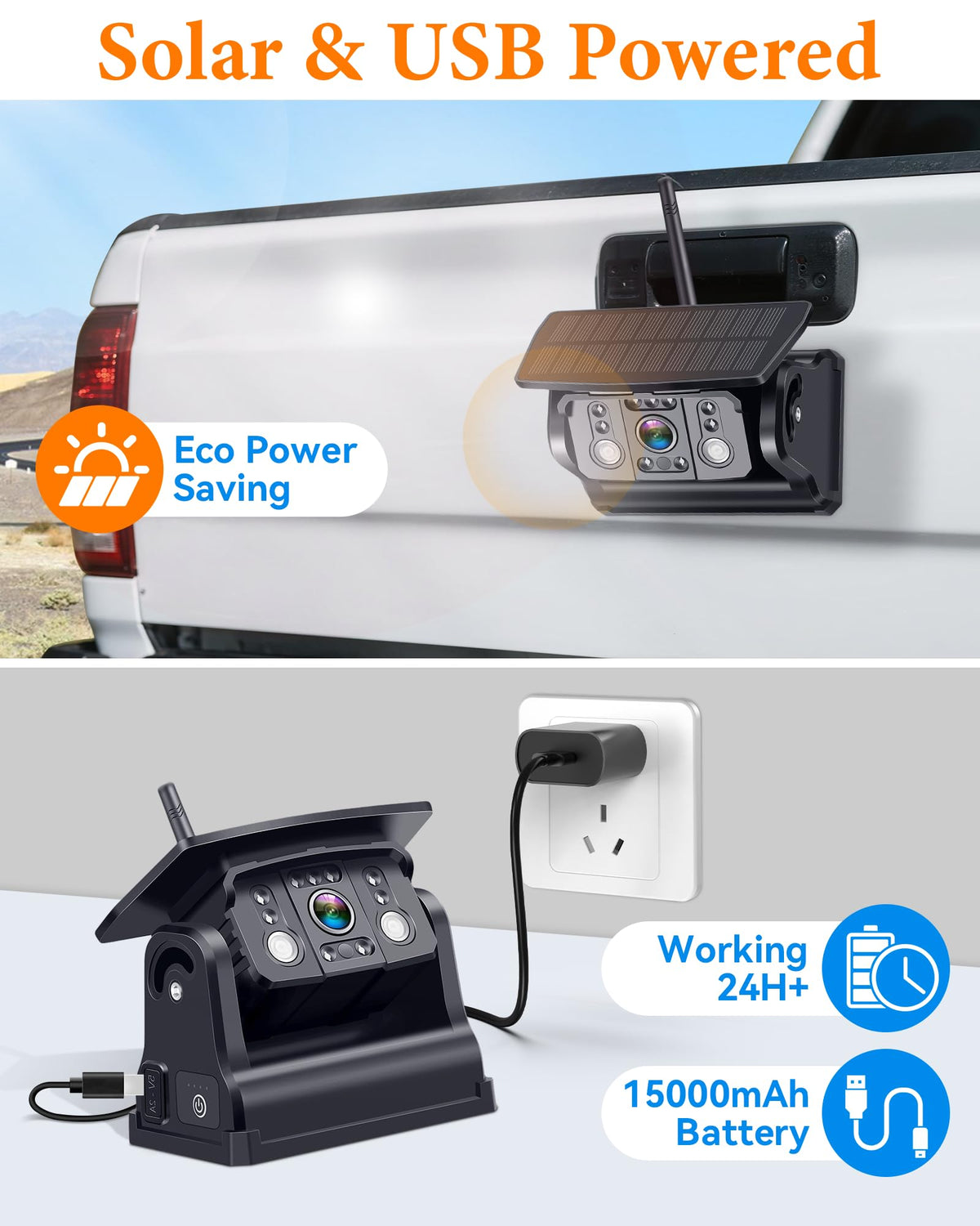 WKZAY trailer hitch camera aids accurate hitching with real time feedback