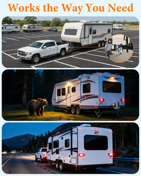 WKZAY truck parking view camera helps align trailers precisely