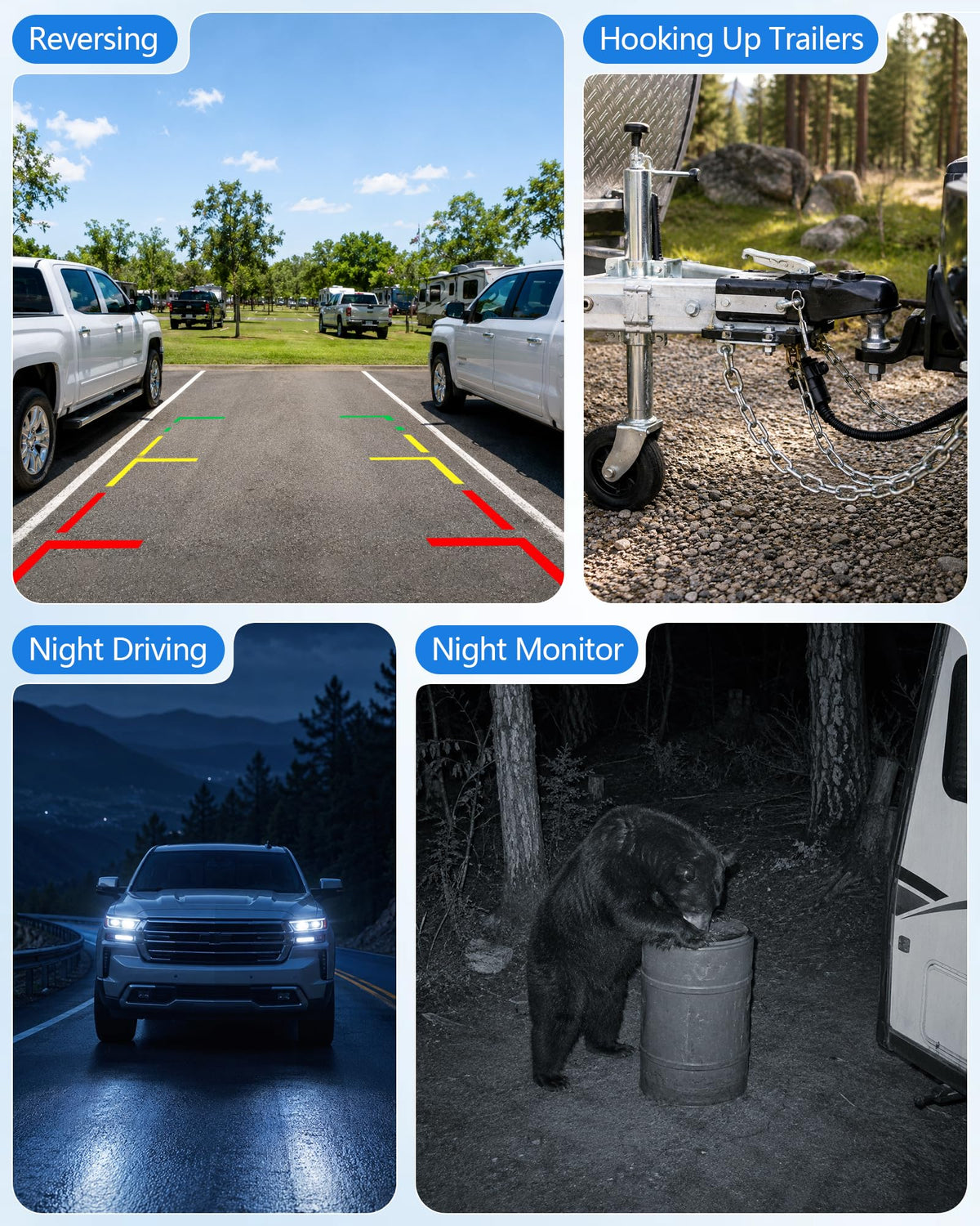 Wkzay weatherproof housing withstands rain, snow, mud and temperature changes.