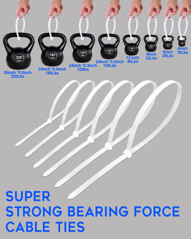 WLEAD zip ties UV-resistant for durable outdoor use