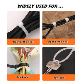WLEAD zip ties fix water pipes and plant supports securely