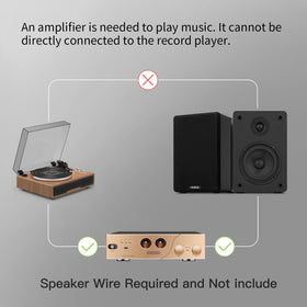 WMQ 40W bookshelf side view with slim profile for discreet placement.