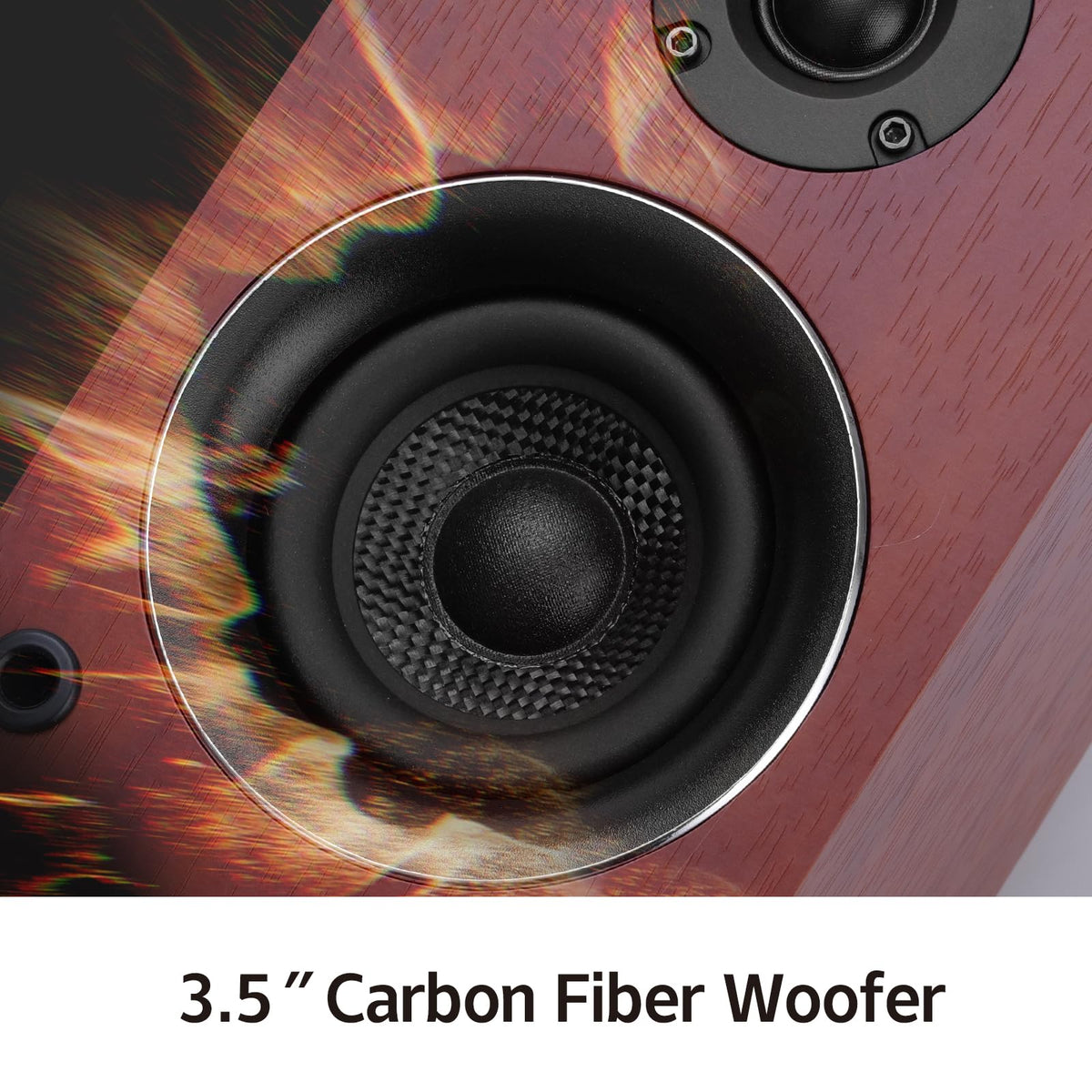 WMQ 40W-2 passive speakers side profile showing compact footprint for small spaces