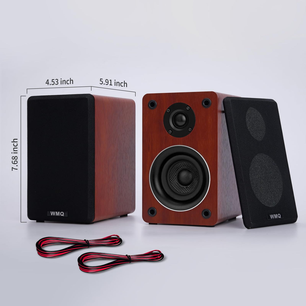 WMQ 40W-2 passive speakers in a TV room delivering clean audio for movies