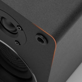 WMQ pair in a home theater layout delivering immersive stereo