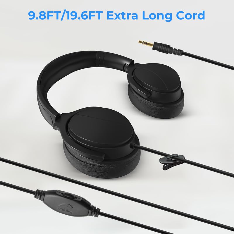 WMSZMSM long cord headphones for flexible room setup