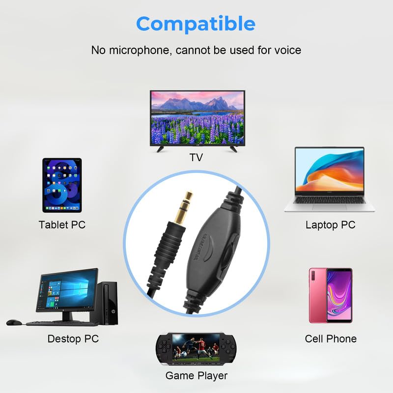 WMSZMSM universal 3-5mm AUX compatibility across devices