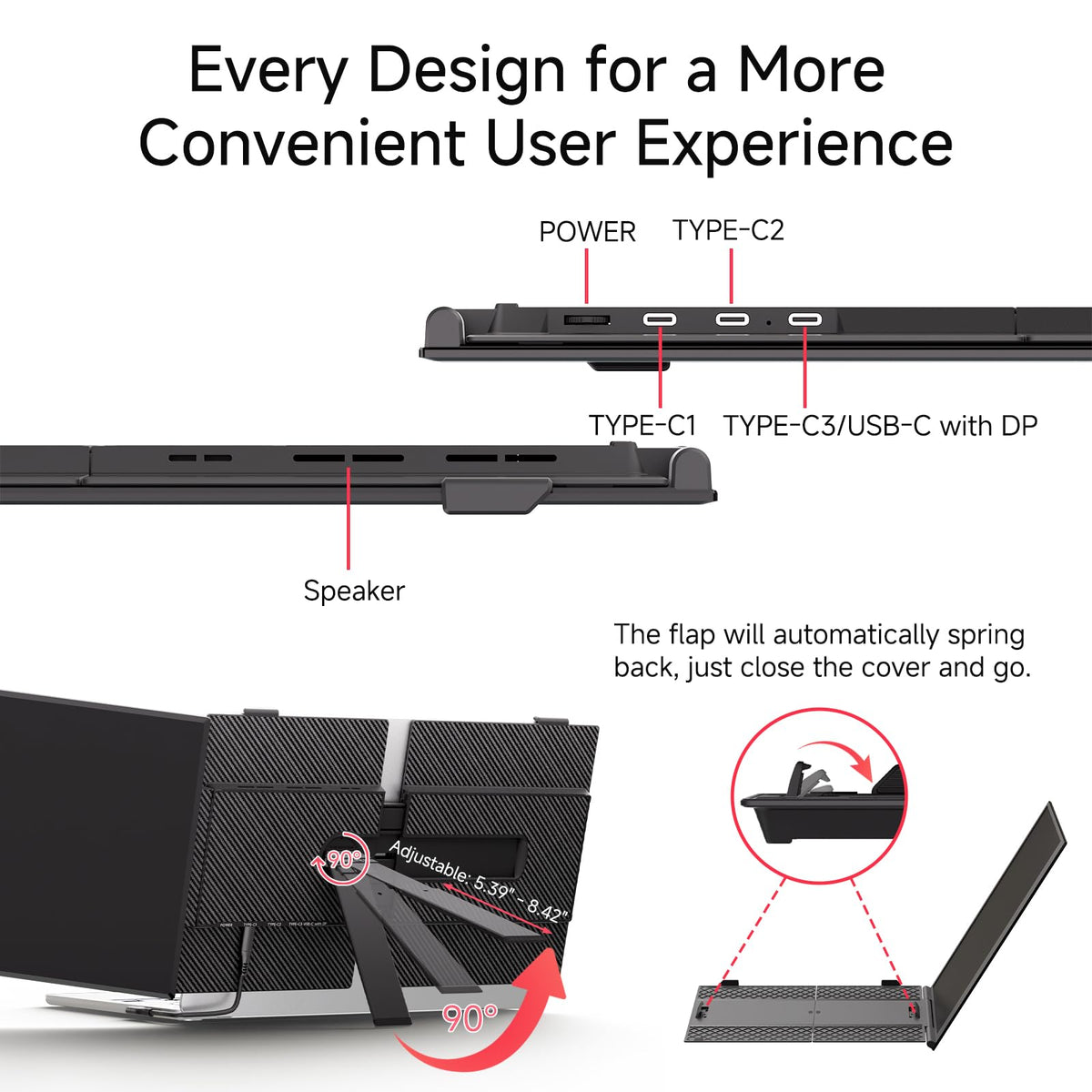 WNZO 14in Ultra-Thin Extender compatible with Windows, Mac, Chrome.