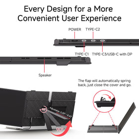 WNZO 14in Ultra-Thin Extender compatible with Windows, Mac, Chrome.