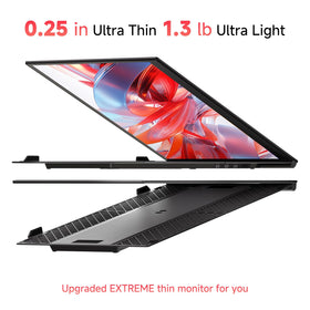 WNZO 14in Ultra-Thin Extender in bag demonstrates ultra-light travel convenience.