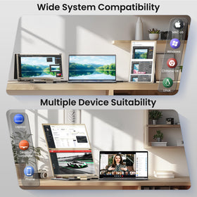 WNZO 15.6in FHD IPS panel with 120% sRGB for vibrant colors
