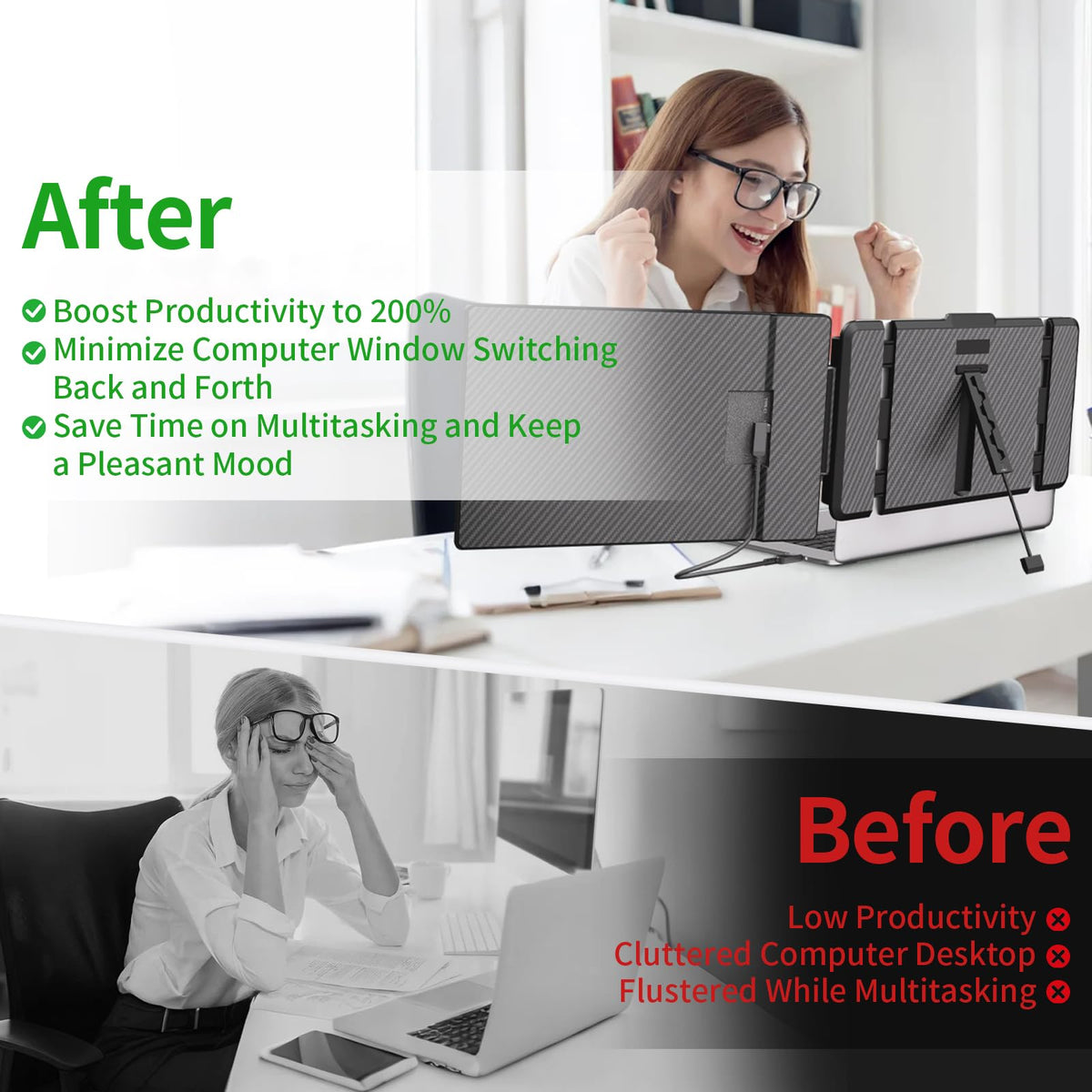 WNZO 180-degree opening angle for flexible viewing