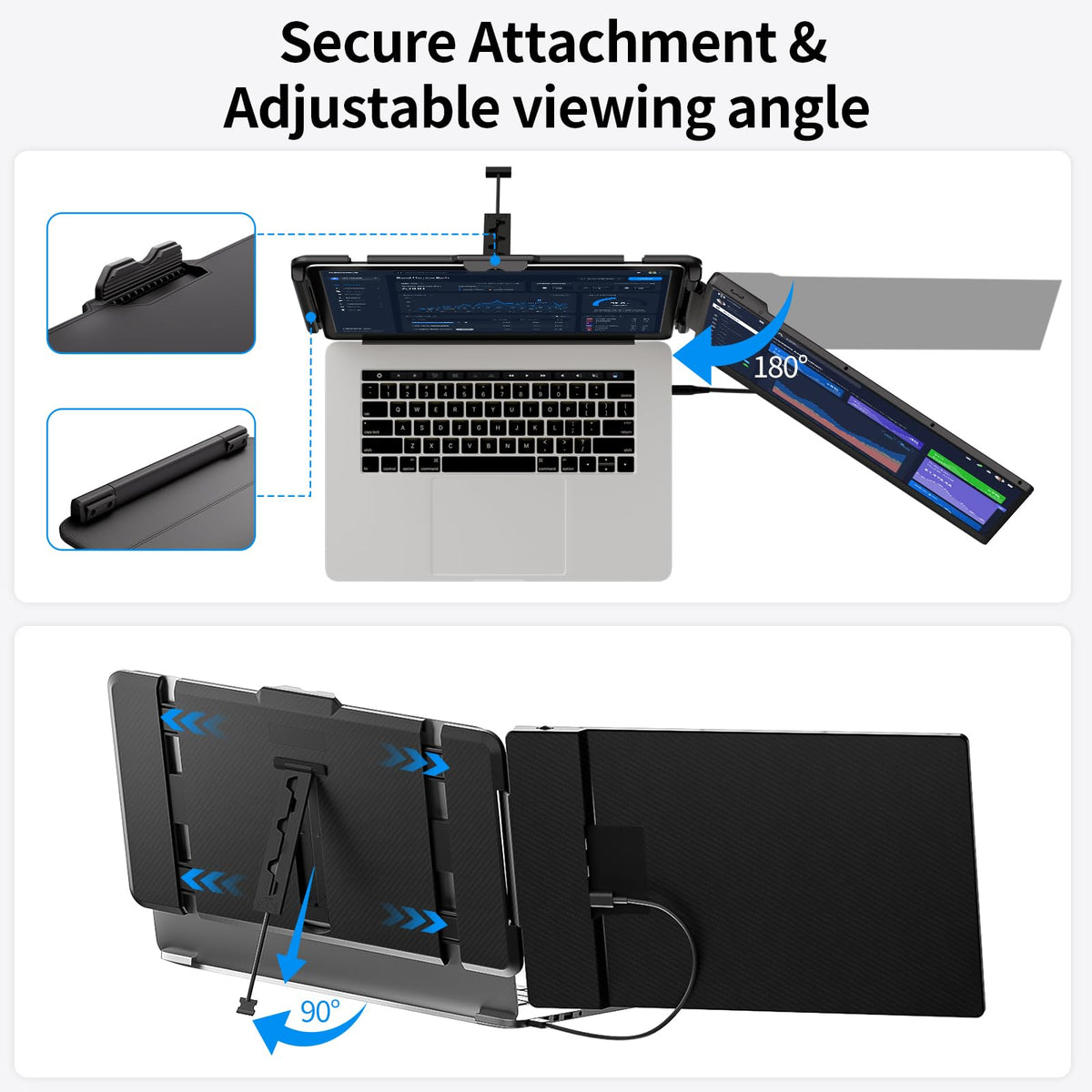 WNZO 90-degree adjustable stand supports comfortable long sessions