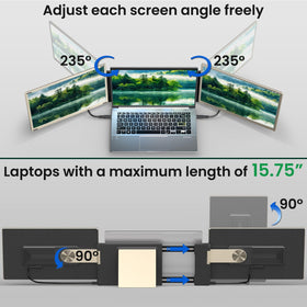 WNZO plug-and-play extension with USB-C/USB-A and HDMI for quick setup