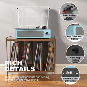 WOCKODER next to a lamp to show compact scale and fit for small rooms