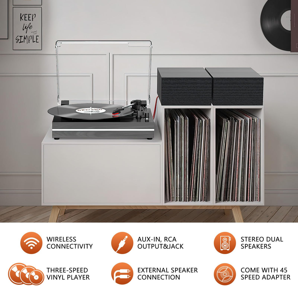 WOCKODER AUX input lets you play MP3s from any device.
