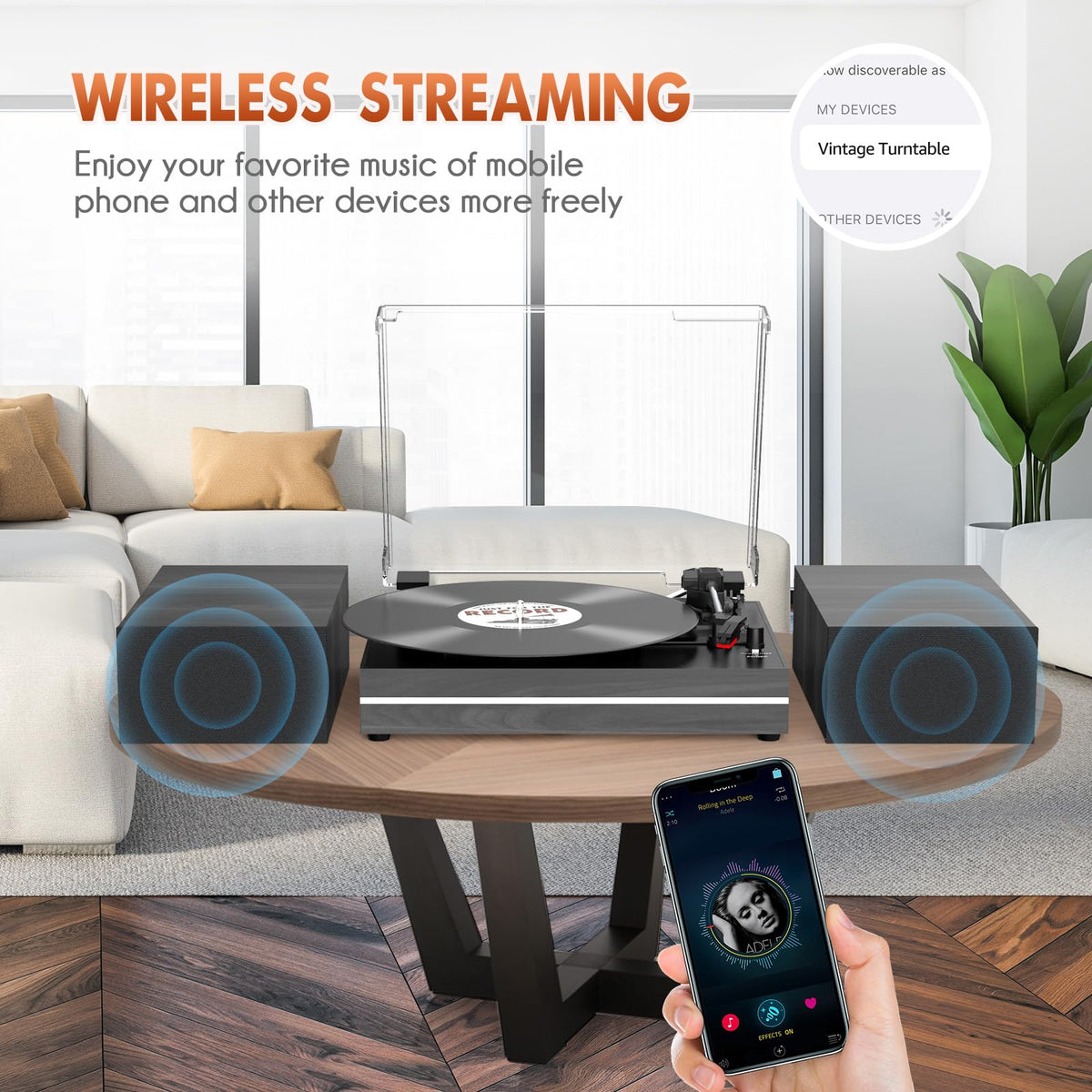 WOCKODER RCA output enables easy connection to external speakers.