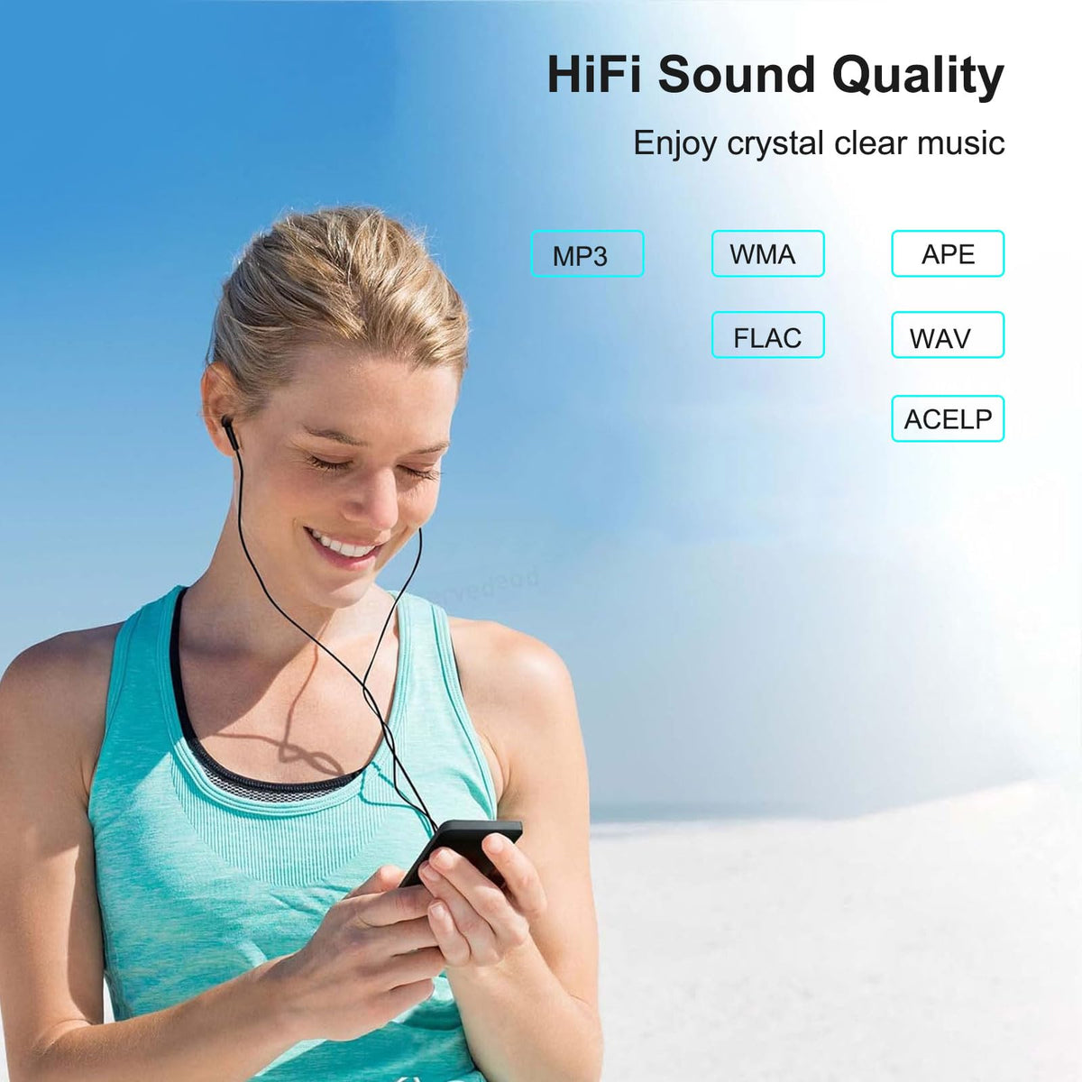 Wodgreat MP3 Player 32GB storage for thousands of songs