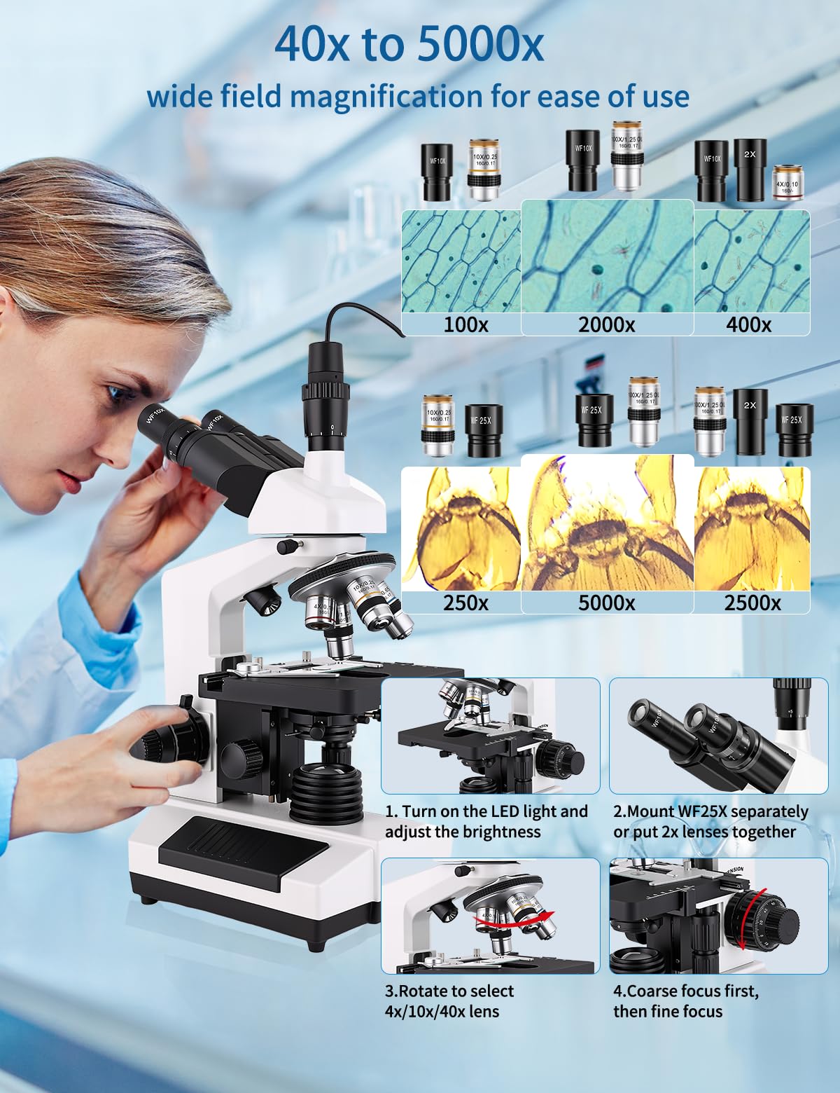 Woehrsh 8-core design includes precise focusing for stable observations.