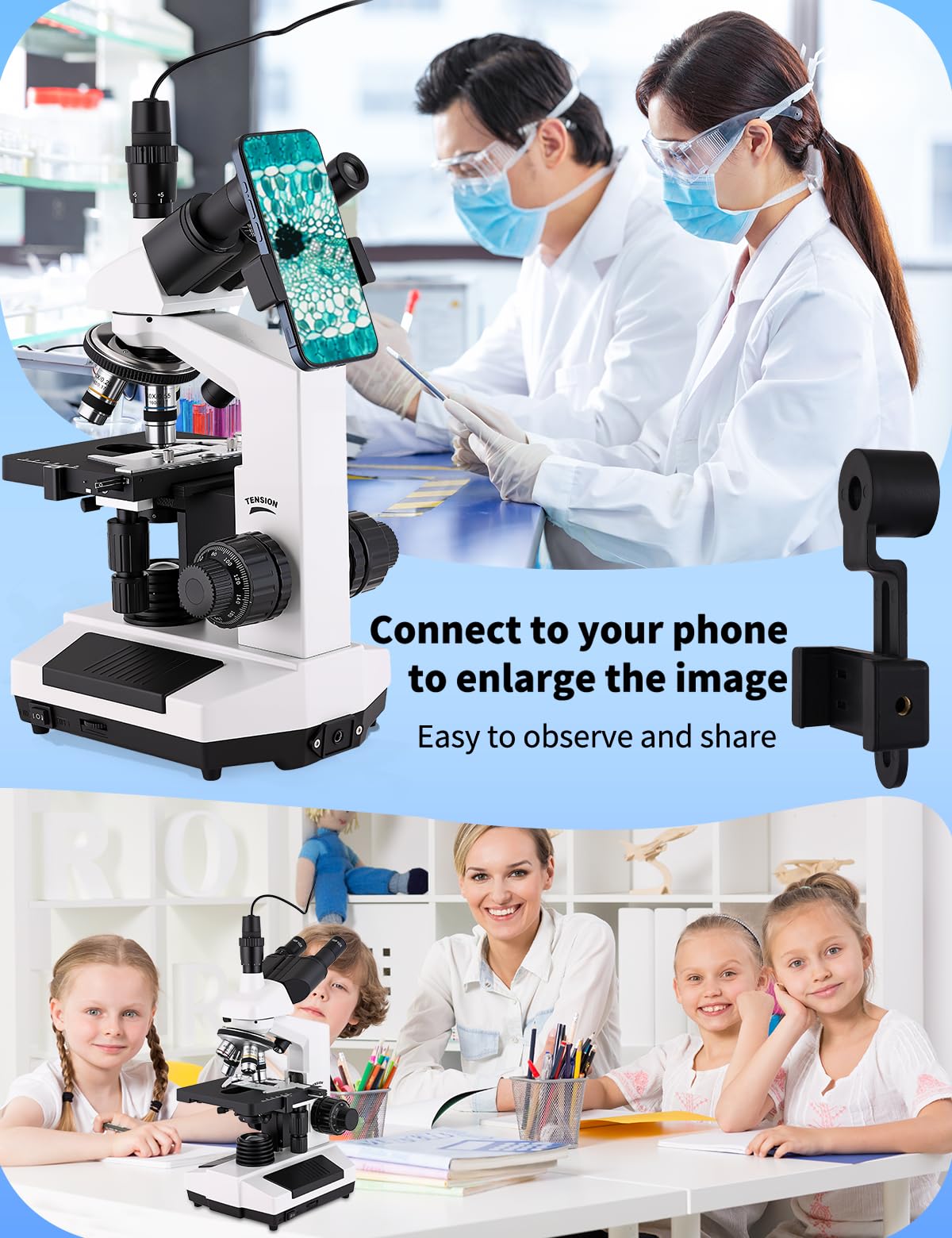 Woehrsh versatile applications suit biology, education, and hobbyist observation at home.