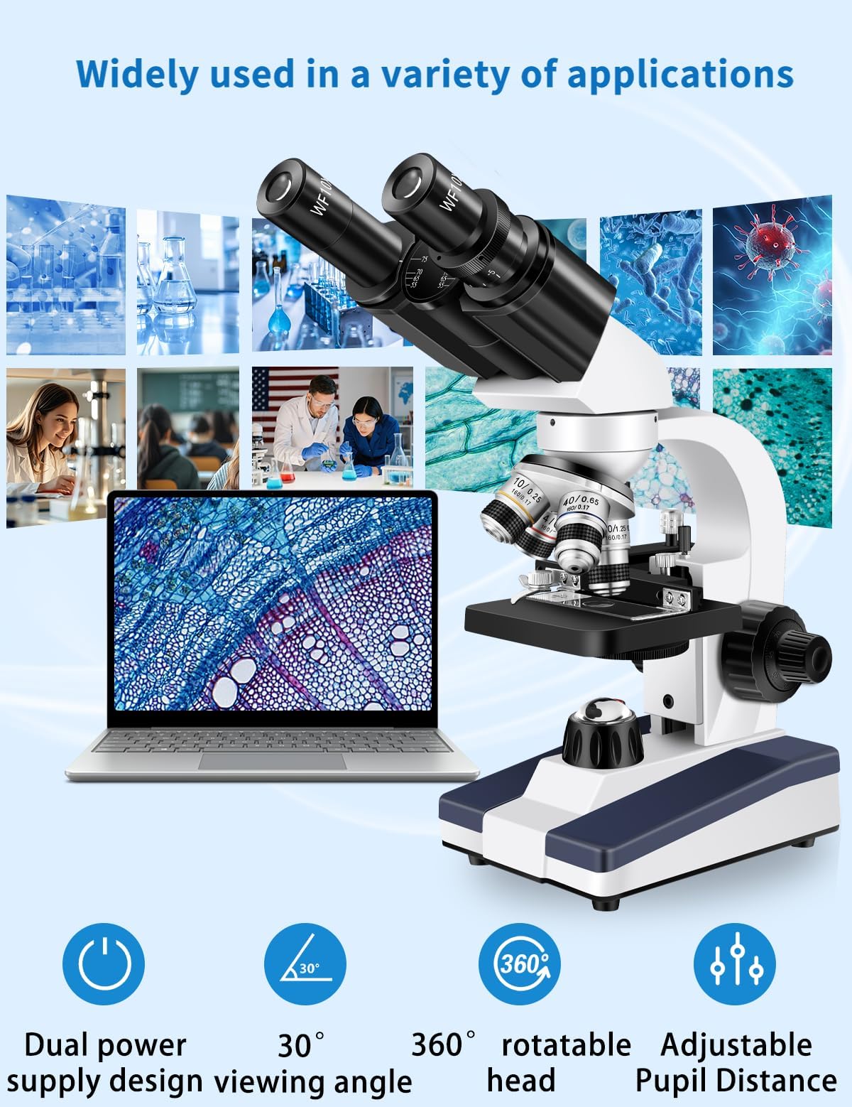 Woehrsh WF25x eyepiece view enables high-detail science demonstrations